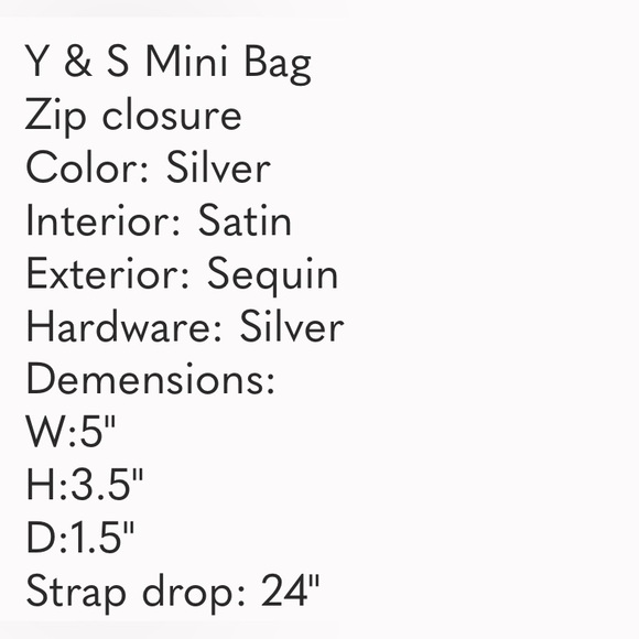 VINTAGE Y & S MINI SILVER MESH CROSSBODY EVENING BAG WITH SILVER SATIN LINING - Picture 10 of 10